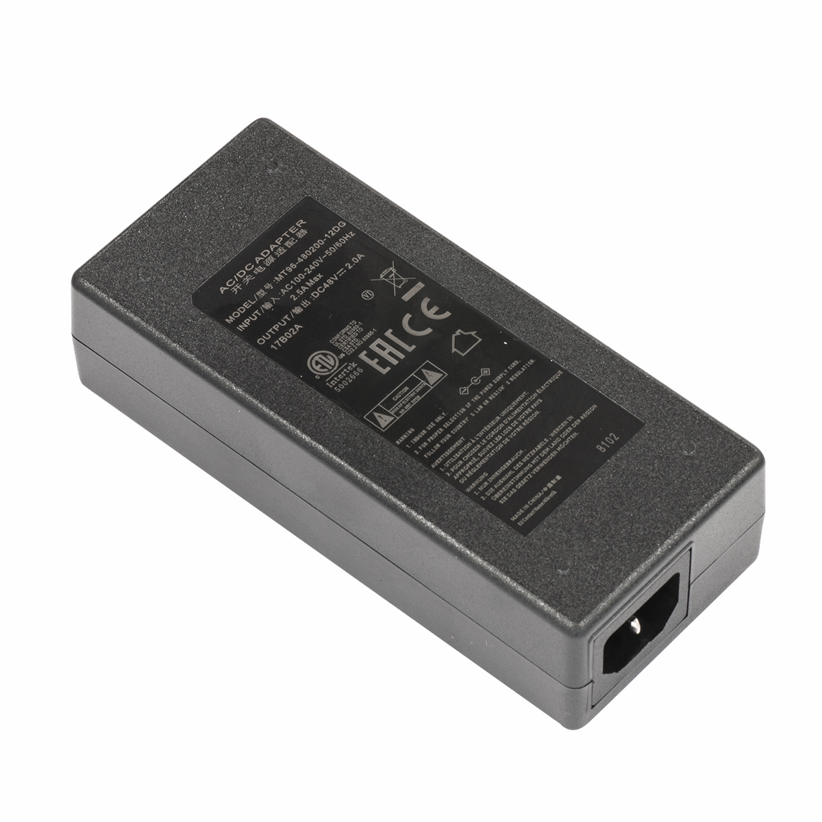 MikroTik Indoor 96W Black Power Adapter/Inverter – 48V2A96W