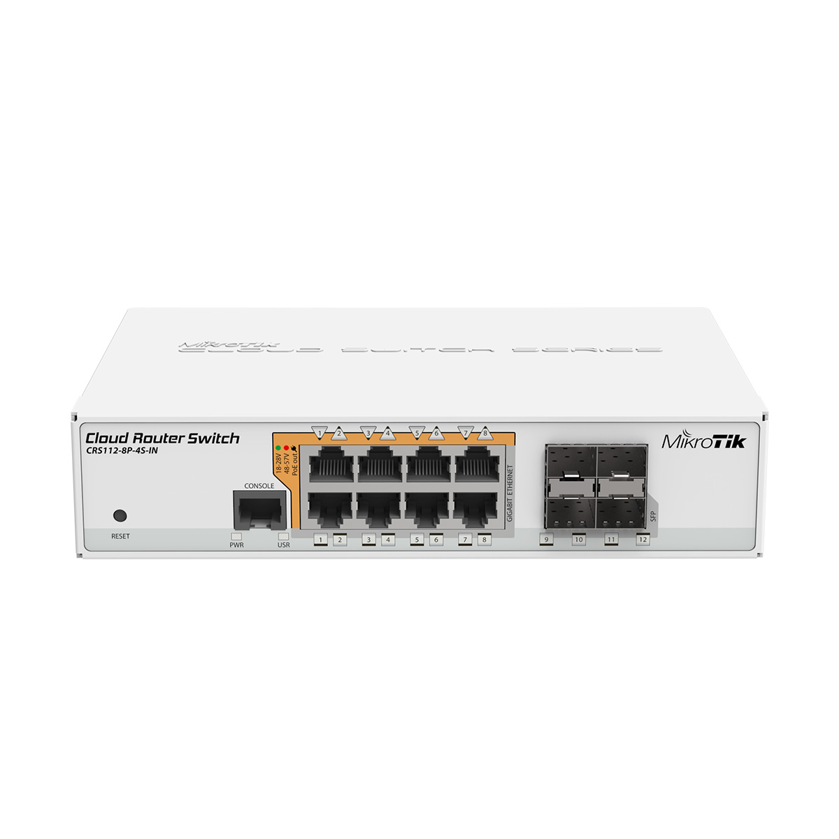 MikroTik Cloud Router Switch CRS112, 8-Port 4-SFP – CRS112-8P-4S-IN