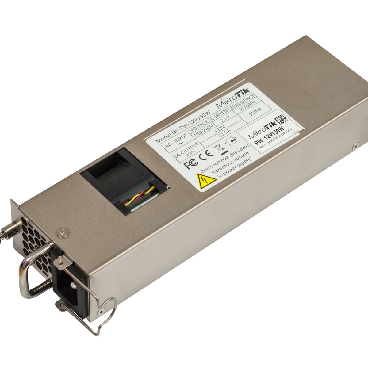 MikroTik Hot Swap power supply for CCR1072/2216 and CRS518 – 12POW150