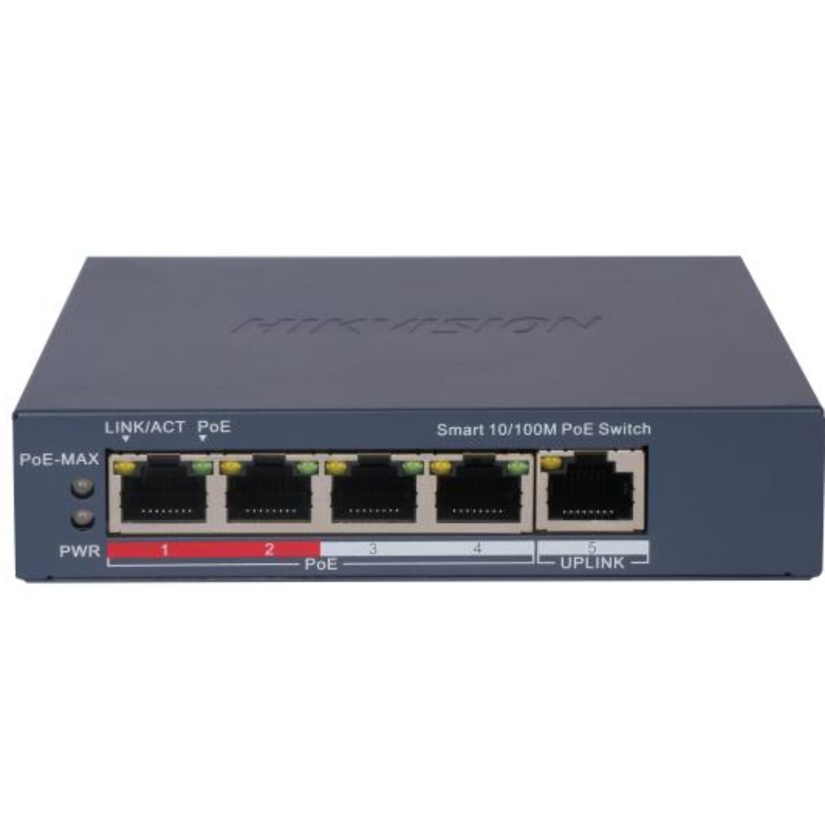 Hikvision 4 Port Fast Ethernet Smart POE Switch – DS-3E1105P-EI