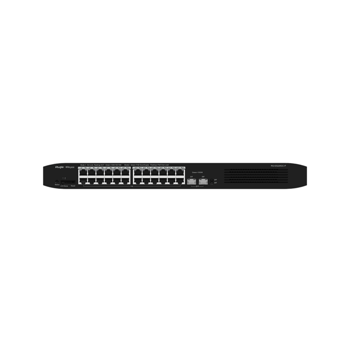 24-Port Gigabit Smart Cloud Managed PoE Switch – RG-ES226GC-P