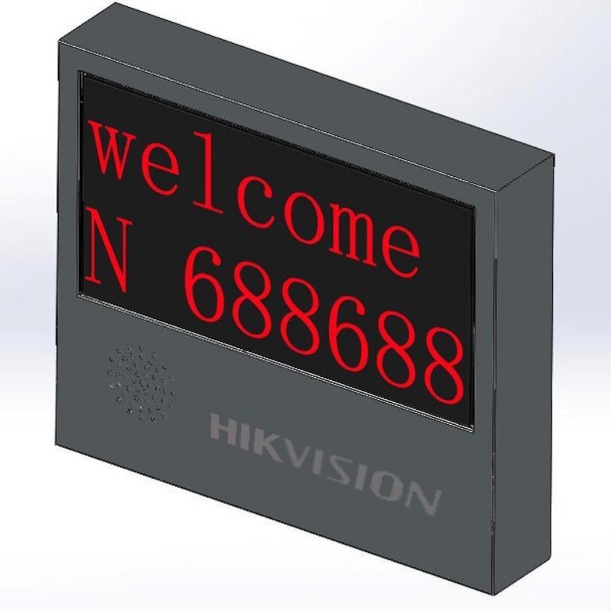 2-Lines 4-Characters Dark-Grey Outdoor Entrance & Exit LED Screen – DS-TVL224-4-5Y/2 Rows