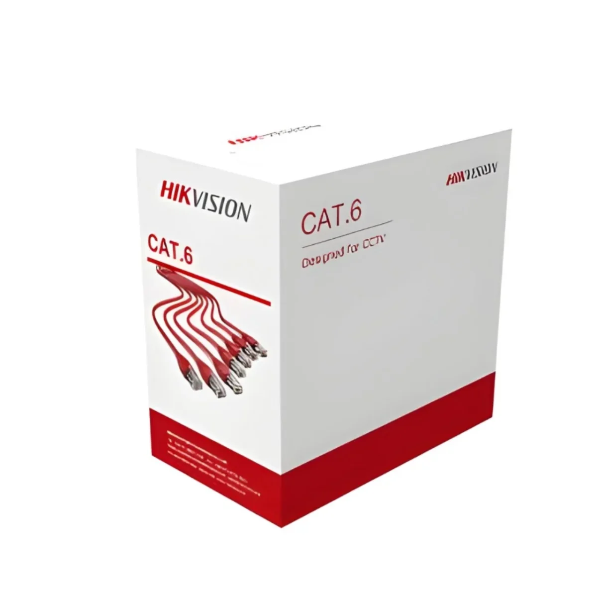 Hikvision 305 m CAT6 UTP Network Cable (Solid Copper, 0.55 mm, Orange)